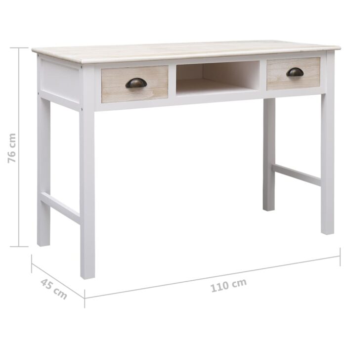 Table console 110x45x76 cm bois – Image 7