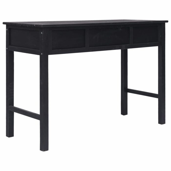 Table console Noir 110x45x76 cm Bois – Image 4