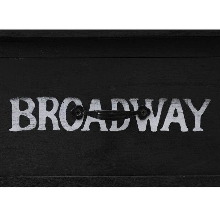 Table console Noir 110x45x76 cm Bois – Image 6