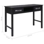 Table console Noir 110x45x76 cm Bois – Image 8
