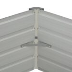 Jardinière surélevée Marron 129x129x46 cm Acier galvanisé – Image 4