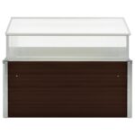 Serre Marron 100 x 100 x 85 cm Acier galvanisé – Image 3