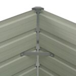 Jardinière surélevée Marron 100x100x77 cm Acier galvanisé – Image 4