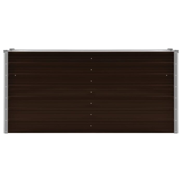 VXL8719883670775_g_en_hd_3.jpg Lit surélevé de jardin Marron 160x40x77 cm Acier galvanisé – Image 3