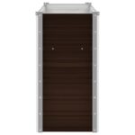 Lit surélevé de jardin Marron 160x40x77 cm Acier galvanisé – Image 4
