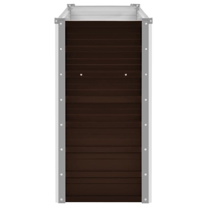 VXL8719883670775_g_en_hd_4.jpg Lit surélevé de jardin Marron 160x40x77 cm Acier galvanisé – Image 4