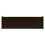 Lit surélevé de jardin Marron 160x40x45 cm Acier galvanisé – Image 3