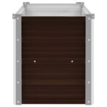 Lit surélevé de jardin Marron 160x40x45 cm Acier galvanisé – Image 4