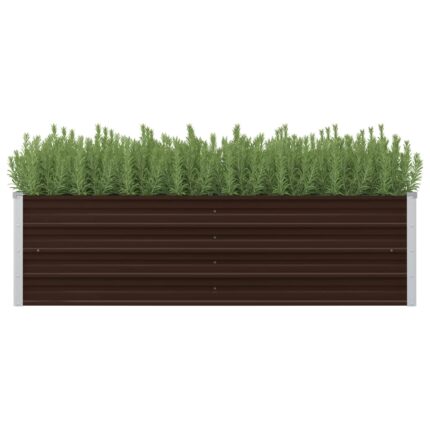 Lit surélevé de jardin Marron 160x40x45 cm Acier galvanisé