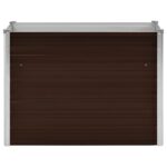 Lit surélevé de jardin Marron 100x40x77 cm Acier galvanisé – Image 3