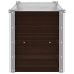 Lit surélevé de jardin Marron 100x40x45 cm Acier galvanisé – Image 4