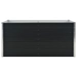 Jardinière surélevée Anthracite 160x80x77 cm Acier galvanisé – Image 3