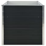 Jardinière surélevée Anthracite 160x80x77 cm Acier galvanisé – Image 4