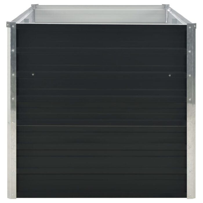 Jardinière surélevée Anthracite 160x80x77 cm Acier galvanisé – Image 4