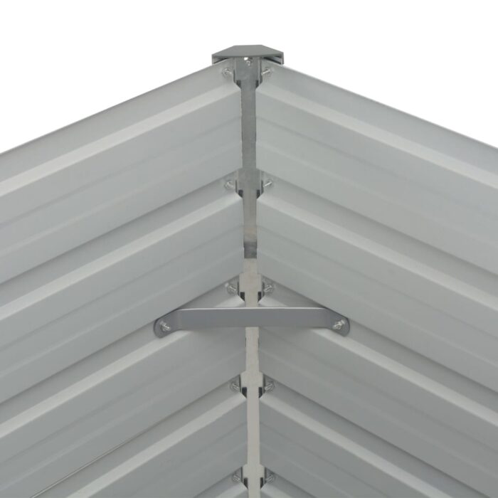 Jardinière surélevée Anthracite 160x80x77 cm Acier galvanisé – Image 5