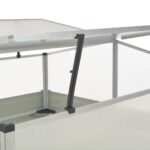 Serre Anthracite 100x100x77 cm Acier galvanisé – Image 4