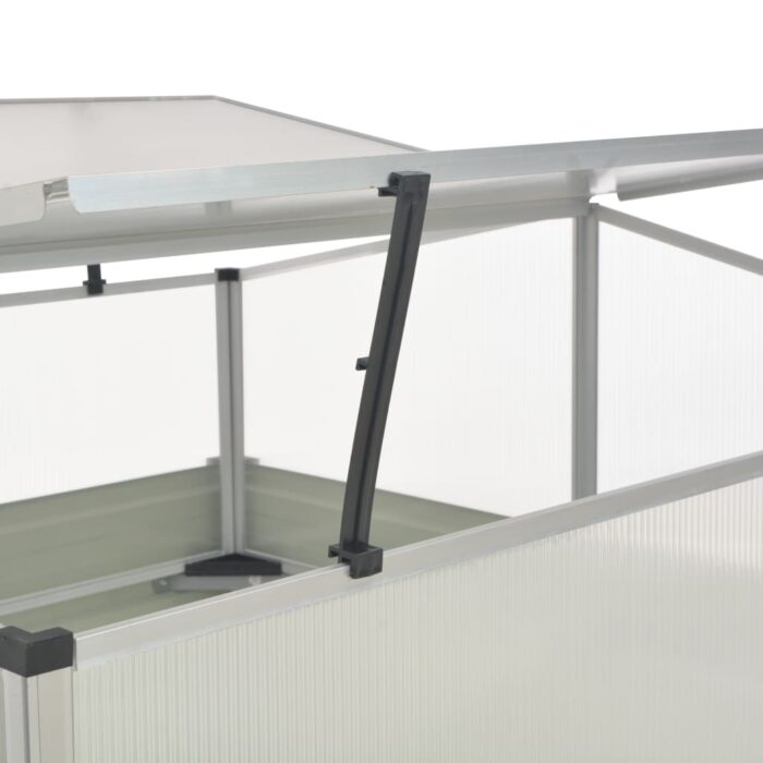 Serre Anthracite 100x100x77 cm Acier galvanisé – Image 4