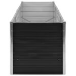 Lit surélevé de jardin Anthracite 240x80x77 cm Acier galvanisé – Image 4