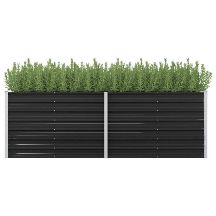 VXL8719883670867_m_en_hd_1.jpg Lit surélevé de jardin Anthracite 240x80x77 cm Acier galvanisé – Image 1