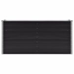 Lit surélevé de jardin Anthracite 160x40x77 cm Acier galvanisé – Image 3