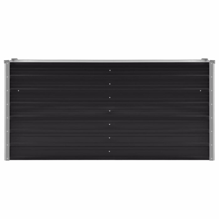 Lit surélevé de jardin Anthracite 160x40x77 cm Acier galvanisé – Image 3