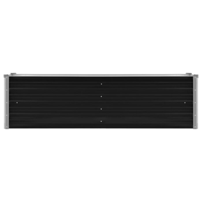 Lit surélevé de jardin Anthracite 160x40x45 cm Acier galvanisé – Image 3