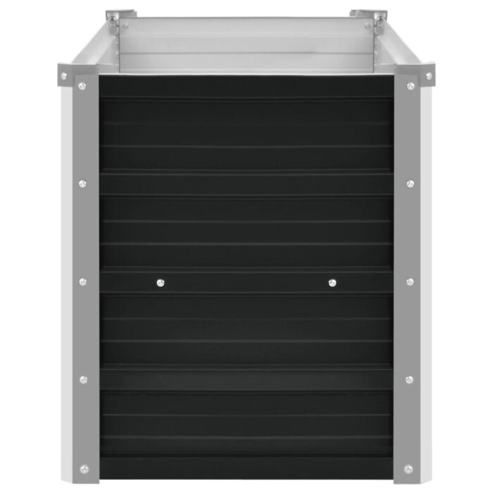 Lit surélevé de jardin Anthracite 160x40x45 cm Acier galvanisé – Image 4
