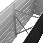 Lit surélevé de jardin Anthracite 160x40x45 cm Acier galvanisé – Image 5