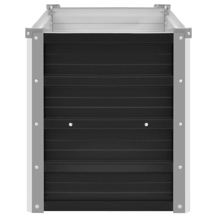 Lit surélevé de jardin Anthracite 100x40x45 cm Acier galvanisé – Image 4