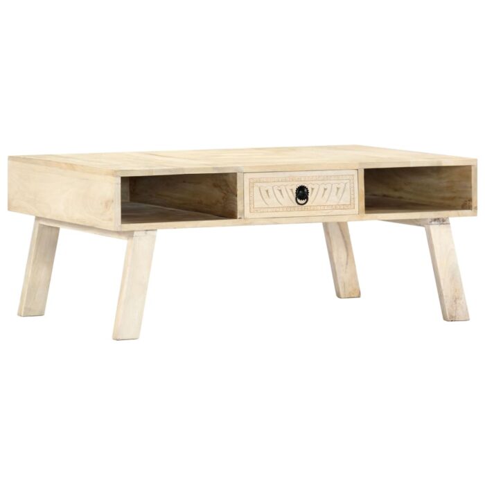 Table basse 100x60x40 cm Bois de manguier massif – Image 1