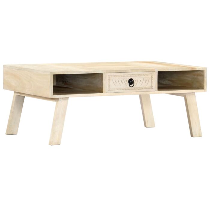 Table basse 100x60x40 cm Bois de manguier massif – Image 10
