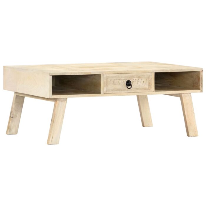 Table basse 100x60x40 cm Bois de manguier massif – Image 11