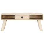 Table basse 100x60x40 cm Bois de manguier massif – Image 2