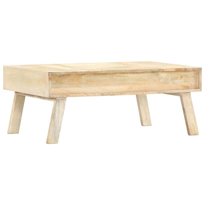 Table basse 100x60x40 cm Bois de manguier massif – Image 3