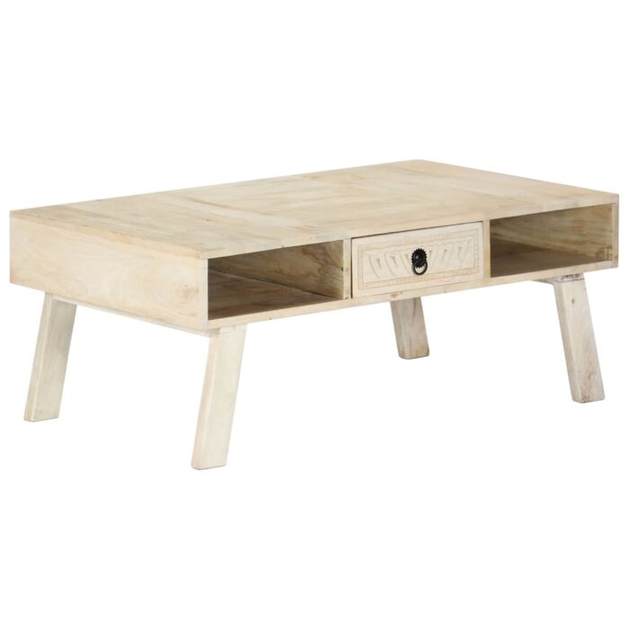 Table basse 100x60x40 cm Bois de manguier massif – Image 8