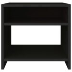 Table de chevet Noir 40x30x40 cm Bois d'ingénierie – Image 2