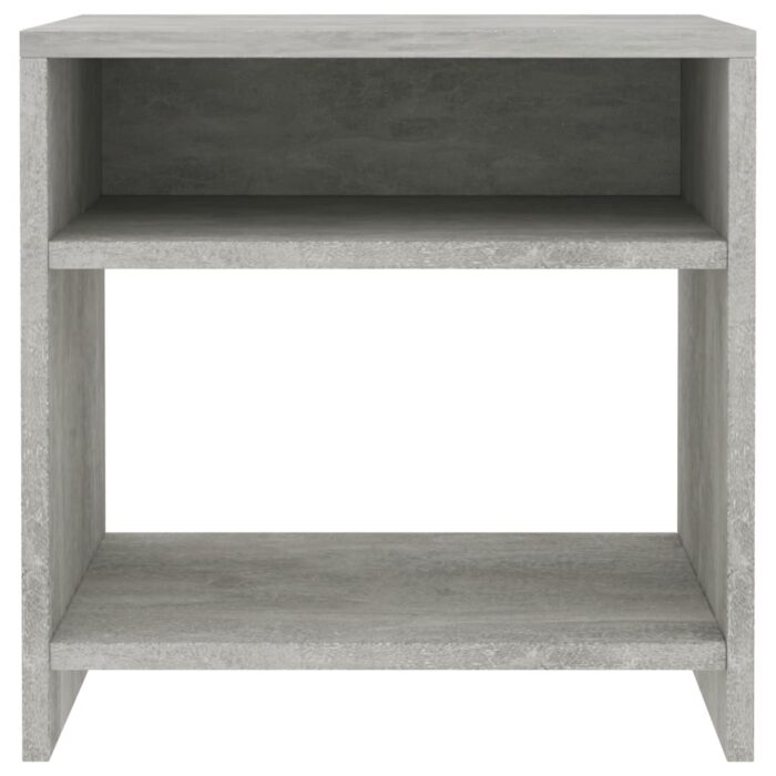 Table de chevet Gris béton 40x30x40 cm Bois d'ingénierie – Image 2
