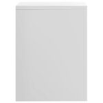 Tables de chevet 2pcs Blanc brillant 40x30x40cm bois ingénierie – Image 5