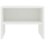 Tables de chevet 2 pcs Blanc 40x30x30 cm Bois d'ingénierie – Image 4