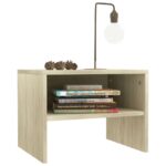 Tables de chevet 2 pcs Chêne sonoma 40x30x30 cm Bois ingénierie – Image 2