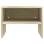 Tables de chevet 2 pcs Chêne sonoma 40x30x30 cm Bois ingénierie – Image 4