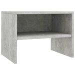 Tables de chevet 2 pcs Gris béton 40x30x30 cm Bois ingénierie – Image 3