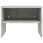 Tables de chevet 2 pcs Gris béton 40x30x30 cm Bois ingénierie – Image 4