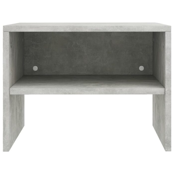 Tables de chevet 2 pcs Gris béton 40x30x30 cm Bois ingénierie – Image 4