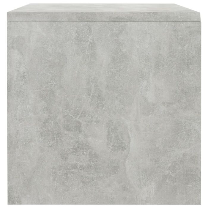 Tables de chevet 2 pcs Gris béton 40x30x30 cm Bois ingénierie – Image 5