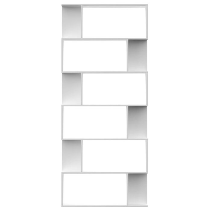 Bibliothèque/Séparateur de pièce Blanc Bois d'ingénierie – Image 3