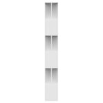 Bibliothèque/Séparateur de pièce Blanc Bois d'ingénierie – Image 4