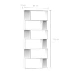 Bibliothèque/Séparateur de pièce Blanc Bois d'ingénierie – Image 5