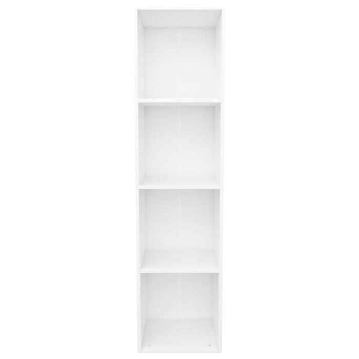 Bibliothèque/Meuble TV Blanc 36x30x143 cm Bois d'ingénierie – Image 4