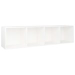 Bibliothèque/Meuble TV Blanc 36x30x143 cm Bois d'ingénierie – Image 6